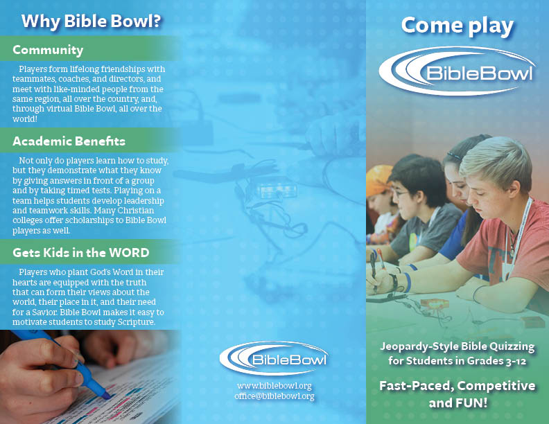 Brochure outside panels