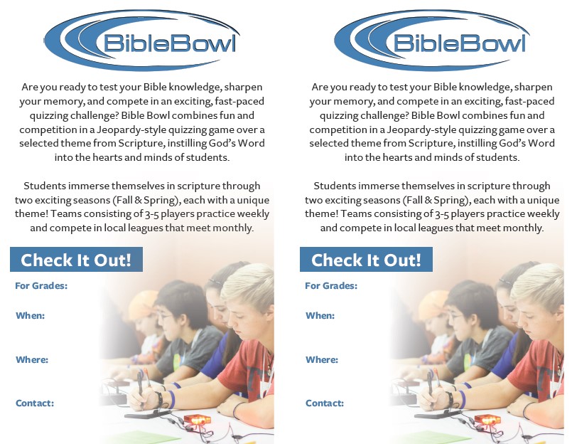 Half-sheet flyer preview